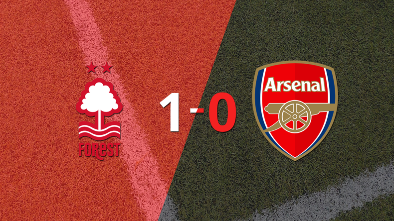 Nottingham Forest le ganó 1-0 como local a Arsenal