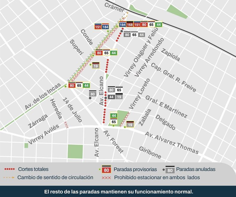 Habrá modificaciones en el tránsito por obras en el plan hidráulico.