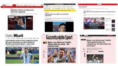 Messi deja la Selección y así lo reflejaron los medios internacionales.&nbsp;