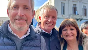Rogelio Frigerio, Emilio Monzó y Patricia Bullrich