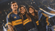 Leandro Paredes junto a Camila Galante.
