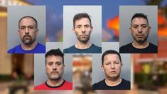 Los cinco argentinos acusados de robar en un shopping en Miami. Los cinco argentinos acusados de robar en un shopping en Miami.