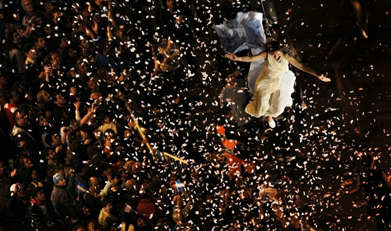El desfile de cierre de los festejos del Bicentenario