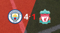 manchester city liquido en su casa a liverpool por 4 a 1