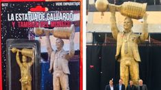 La estatua de Gallardo ya tiene su réplica y fue el centro de los comentarios en las redes sociales. La estatua de Gallardo ya tiene su réplica y fue el centro de los comentarios en las redes sociales.