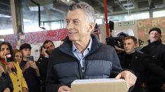 Mauricio Macri durante la votación del 18 de mayo en CABA. Mauricio Macri durante la votación del 18 de mayo en CABA.