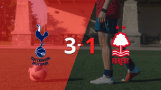 con dos goles de harry kane, tottenham vencio a nottingham forest