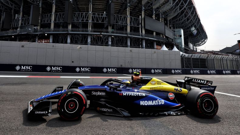 Franco Colapinto terminó 12º en el GP de México.  