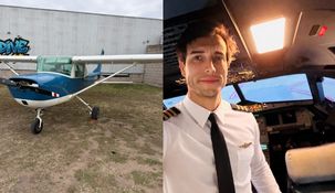 La joven que acompañaba a Leandro Bertazzo aseguró que el instructor se arrojó del avión durante la práctica.