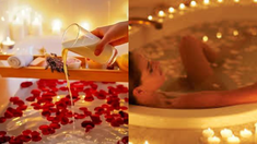 Para absorber las energías renovadoras que trae el plenilunio, nada mejor que un placentero baño con sales, hierbas aromáticas o aceites esenciales.