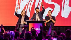 Maximiliano Pullaro brindó un discurso tras las elecciones de este domingo en Santa Fe.