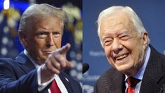 Donald Trump y Jimmy Carter. Donald Trump y Jimmy Carter.