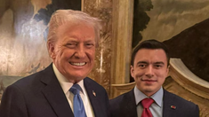 Donald Trump junto a Daniel Noboa. Donald Trump junto a Daniel Noboa.