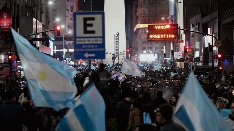El Obelisco volvió a ser el punto de encuentro en CABA.