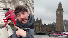 El joven comparó los precios de Londres y Argentina. El joven comparó los precios de Londres y Argentina.