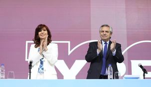 Cristina y Alberto en el acto por los 100 años de YPF, la última vez que se mostraron juntos.