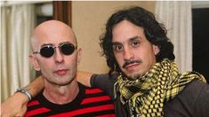 Martin Carrizo junto a el Indio Solari.