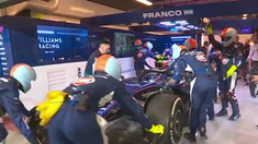 Williams retiró el auto de Colapinto cuando iban 28 vueltas de carrera. Williams retiró el auto de Colapinto cuando iban 28 vueltas de carrera.