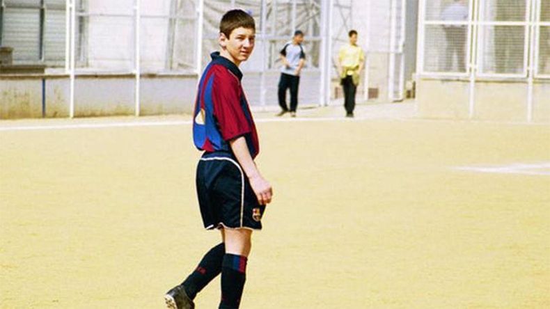 Los primeros tiempos de Messi en Barcelona.