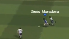 Un videojuego simuló un gol histórico de Diego Maradona. Un videojuego simuló un gol histórico de Diego Maradona.