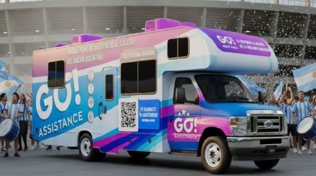 Go! Assistance instalará una unidad movil en los estadios donde juegue Argentina.&nbsp;