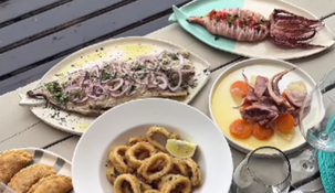 El menú de este restaurante cambia todos los días.