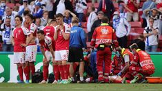 El dramático momento que vivió Eriksen en la Eurocopa 2021. El dramático momento que vivió Eriksen en la Eurocopa 2021.