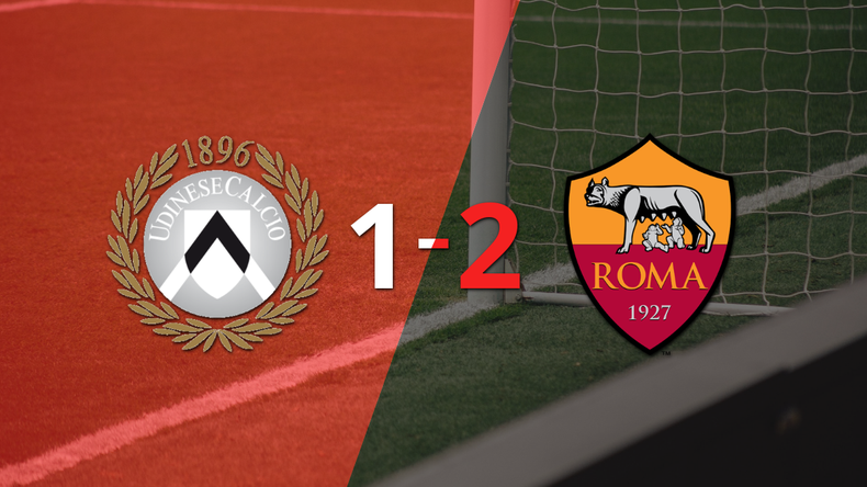 Roma voltea el marcador y triunfa 2 a 1 ante Udinese