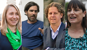 Myriam Bregman, Nicolás del Caño, Christian Castillo y Romina del Plá.
