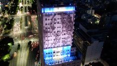 El mural de Eva Perón emplazado en el edificio del ministerio de Desarrollo Social.