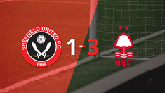 Nottingham Forest se lo dio vuelta a Sheffield United y le ganó 3 a 1