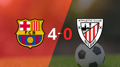 Goleada de Barcelona 4 a 0 sobre Athletic Bilbao