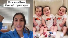 Viral: una madre implementó una ingeniosa técnica para diferenciar a sus trillizos. Viral: una madre implementó una ingeniosa técnica para diferenciar a sus trillizos.