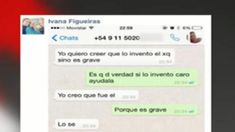 El chat entre Ivana Figueiras y Angie Balbiani. El chat entre Ivana Figueiras y Angie Balbiani.