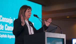 Patricia Bullrich disertó ante el Consejo Interamericano de Comercio y Producción (CICyP).
