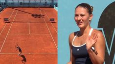 Una jugadora sorprendió con el saque más extraño de la historia. Una jugadora sorprendió con el saque más extraño de la historia.