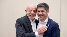 Axel Kicillof junto a Lula da Silva.