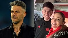 Martín Demichelis, Facundo Bono y Evangelina Anderson. Martín Demichelis, Facundo Bono y Evangelina Anderson.