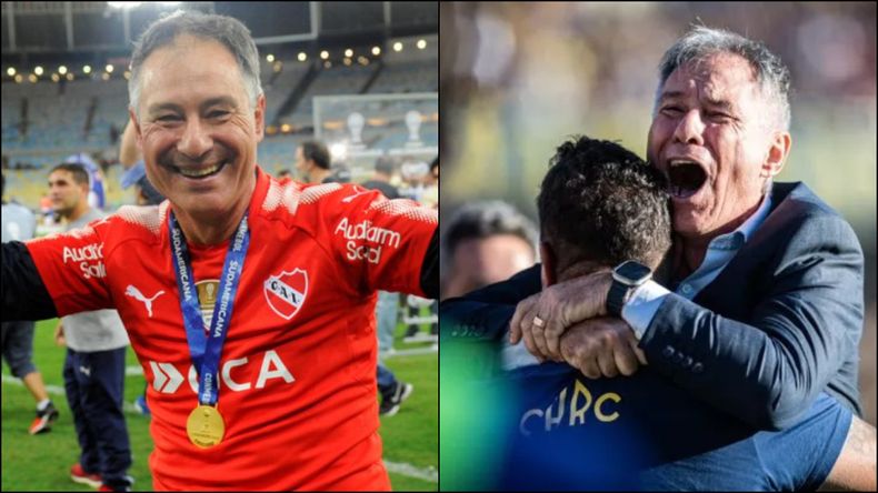 Holan fue campeón con el Rojo en el Maracaná y ahora es puntero con el Canalla.