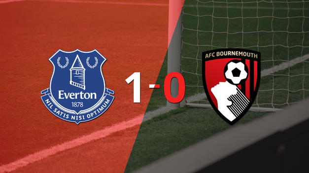 con un solo tanto, everton derroto a bournemouth en el estadio goodison park