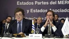Javier Milei y Luis Lacalle Pou.