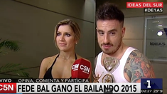 C5N, mano a mano con Federico Bal y Laurita Fernández, los ganadores del Bailando 2015 C5N, mano a mano con Federico Bal y Laurita Fernández, los ganadores del Bailando 2015