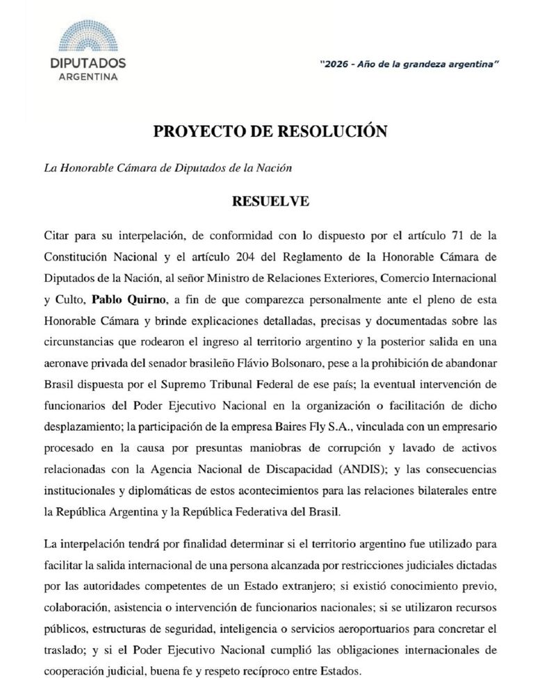 El pedido de Pablo Juliano.