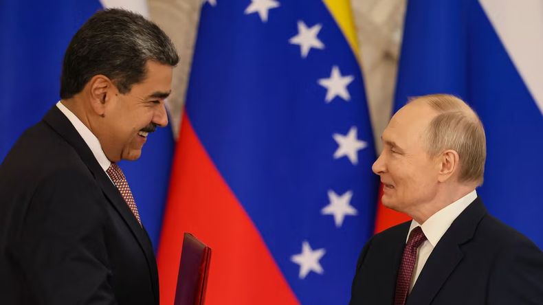 Nicolás Maduro y Vladimir Putin.  