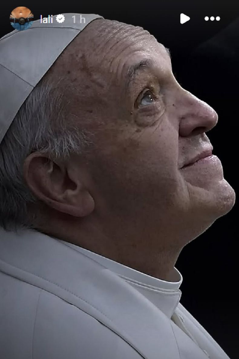 Así fue el adiós de Lali Espósito al papa Francisco. Así fue el adiós de Lali Espósito al papa Francisco.