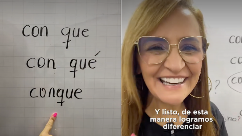 Esta docente se volvió viral por diferenciar algo que muchos usuarios se confunden.&nbsp;