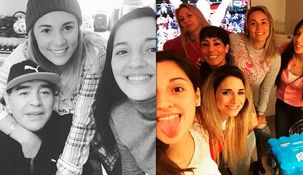 Los días de Diego en la Argentina: las fotos compinche de Rocío Oliva y Jana Maradona Los días de Diego en la Argentina: las fotos compinche de Rocío Oliva y Jana Maradona