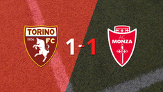 torino no pudo en casa ante monza y empataron 1-1
