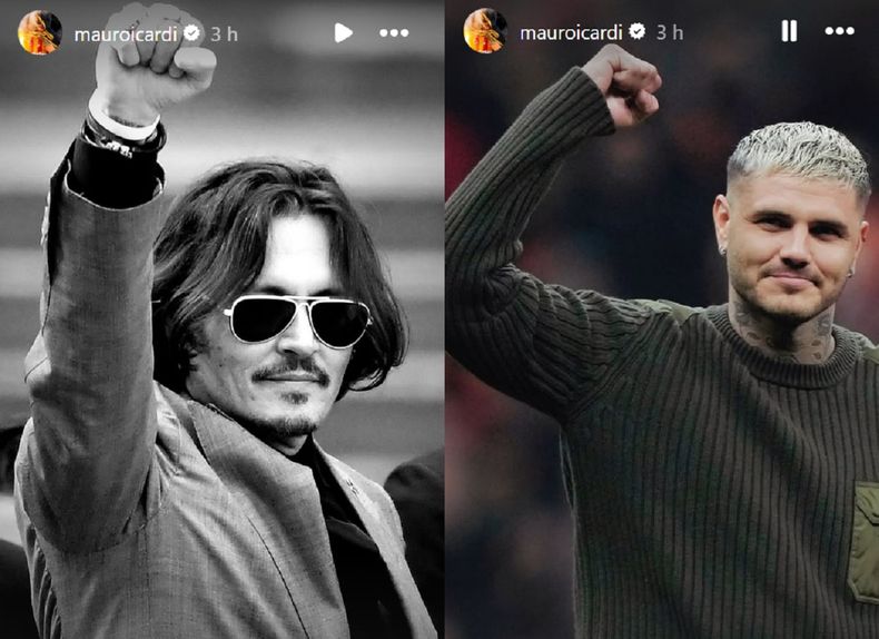Mauro Icardi volvió a compararse con Johnny Depp.
