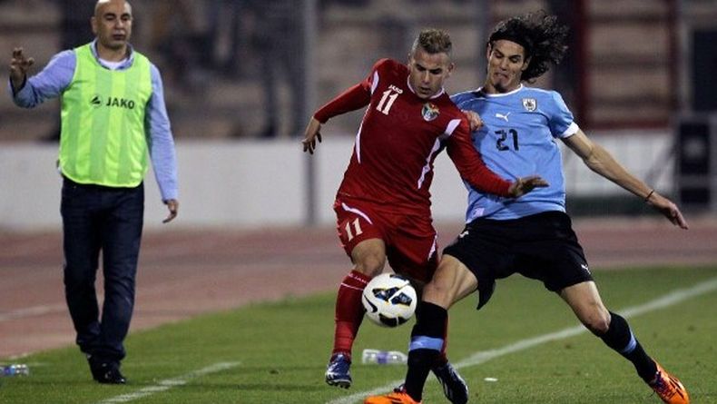 Edinson Cavani, uno de los protagonistas del repechaje frente a Jordania.